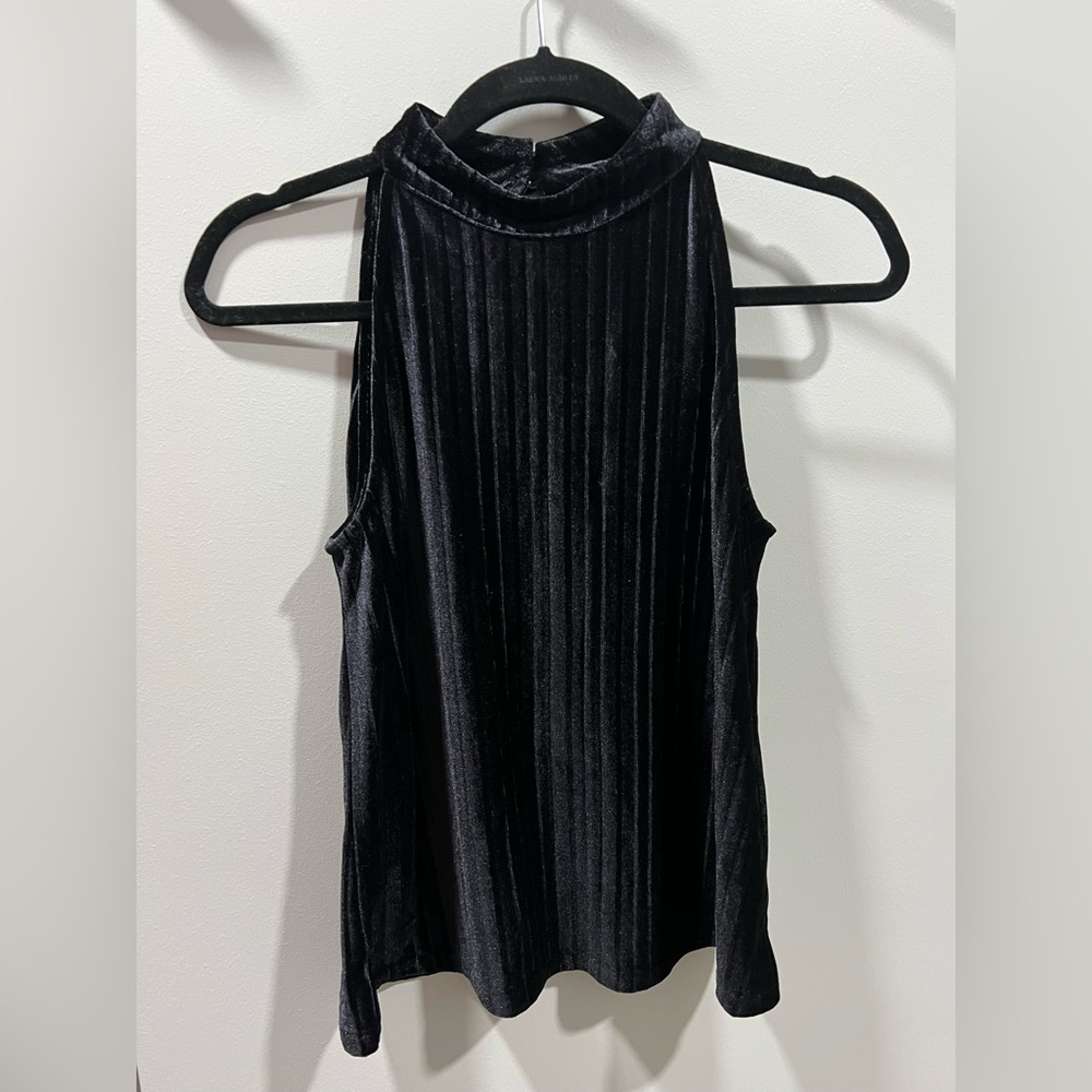 Meadow Rue Velvet Black Top